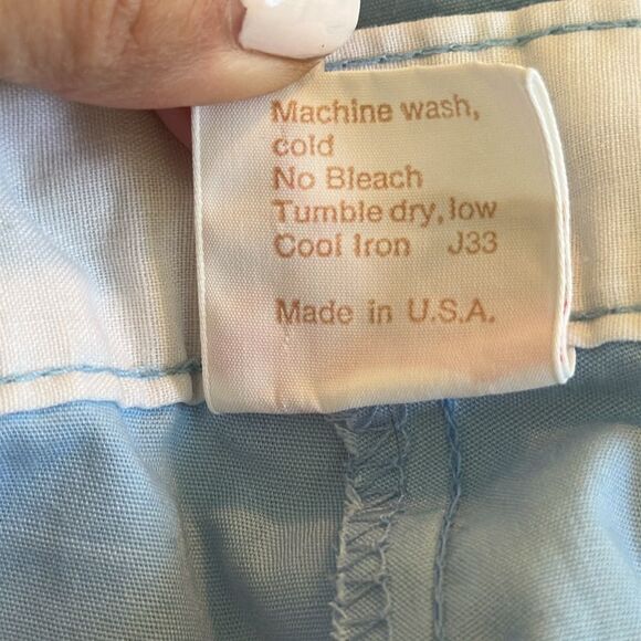 Vintage late 60s/early 70s Jantzen Light Blue Flat Front Shorts - Picture 8 of 8